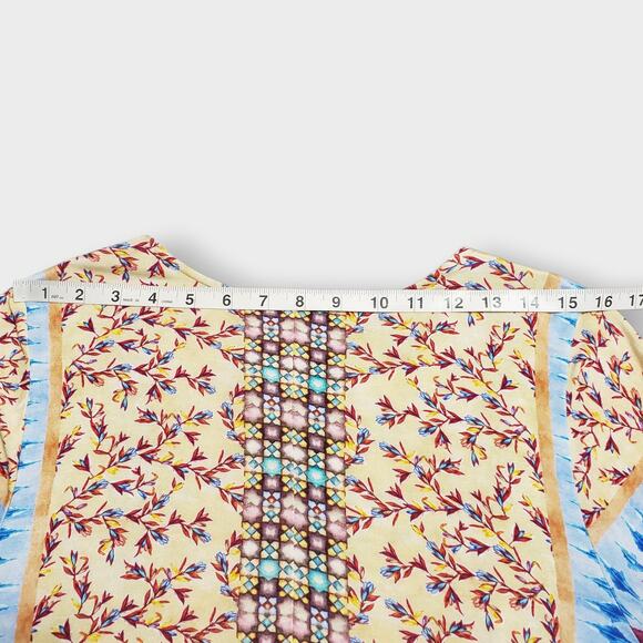 Soft Surroundings Fifi Embroidered Bell Sleeve Tunic To Sz Small Boho Floral - Picture 11 of 12